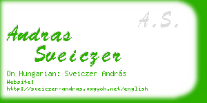 andras sveiczer business card